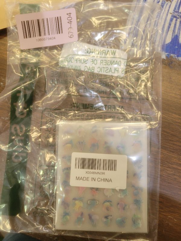 Photo 1 of 12Sheets Summer Nail Art Stickers Shell Starfish Nail Stickers Cute Jellyfish Mermaid Nail Art Design 3D Self Adhesive Marine Life Nail Decals Summer Sea Theme Nail Supplies for Women Manicure Decor