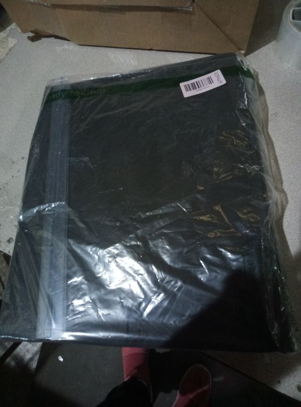 Photo 1 of **MSRP 12.50** 1 Pack File Organizer Boxes with Lids, Collapsible Document Storage Bin with Mesh Pockets & Zipper, Fits Letter/Legal Size Folders for Home Office Moving Classroom Organization (Black, No Folders)