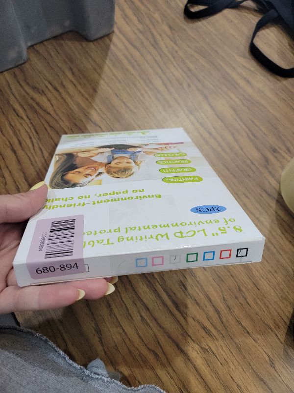 Photo 1 of [2 Pack] Genialba LCD Writing Tablet 8.5-Inch Colorful Doodle Board, Toddler Learning Educational Toys Gifts for 3-8 Years Old Girls and Boys, Electronic Drawing Pad for Kids (Black&White)