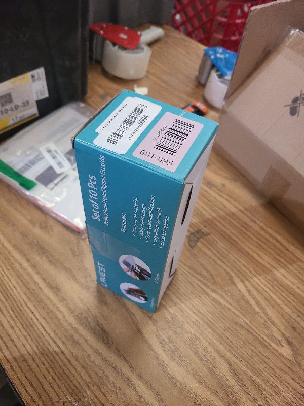 Photo 1 of 10 Professional Hair Clipper Guards Cutting Guides Compatible with Most Wahl Clippers with Organizer, Color Coded Clipper Combs Replacement - 1/16" to 1"