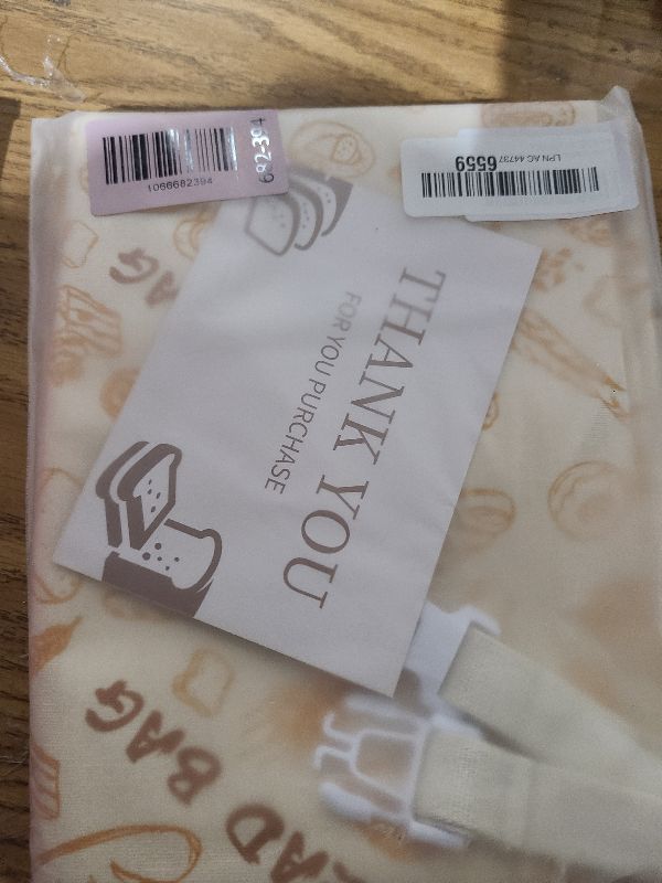 Photo 1 of 2-Pack Reusable Beeswax Bread Bags - Large 17x13 Inch for Sourdough & Homemade Bread Storage | All-Natural Beeswax Preservation, Eco-Friendly Cotton Food Bags - Easy to Clean & Daily Use