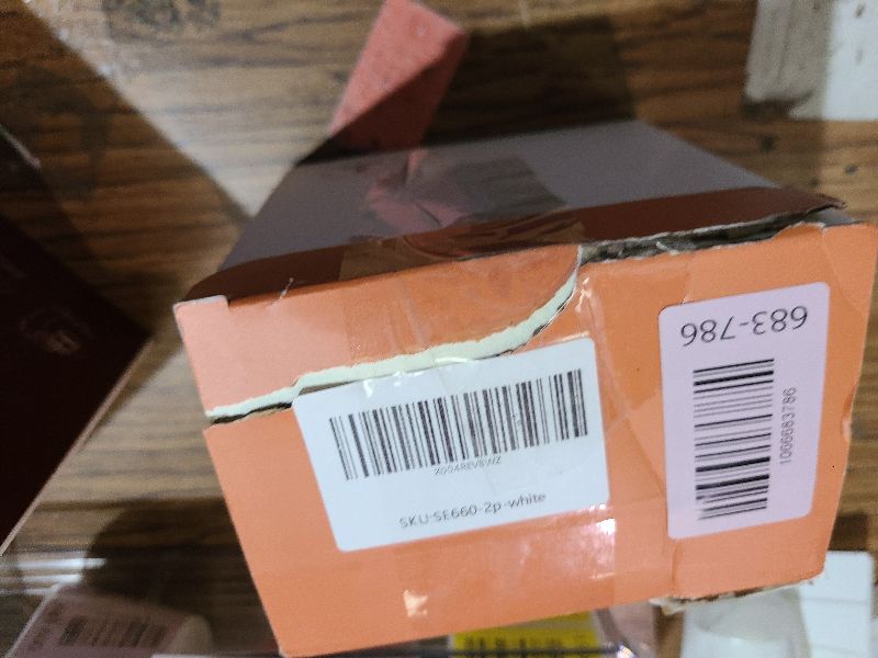 Photo 1 of 2 Pack Outlet Extender Surge Protector, 6 Outlet Splitter with 4 USB Outlet (2 USB A,2 USB C), 3Sided Power Strip with Adapter Spaced Outlets for Home, Office, Travel(White)