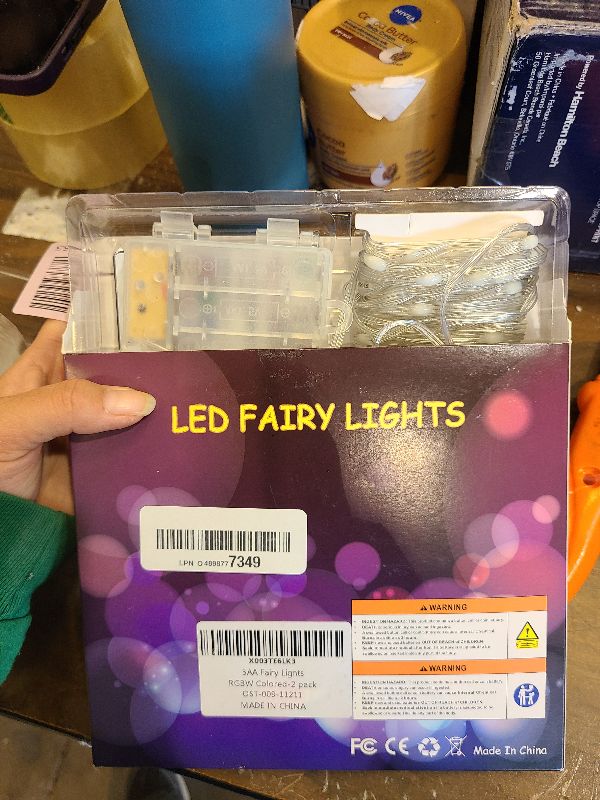 Photo 1 of 2 Pack Fairy Lights Battery Operated Color Changing String Lights with Remote, 16.4FT Twinkle Lights USB Plug or Battery Powered, Outdoor Christmas Decorations for Bedroom Wedding Party Indoor