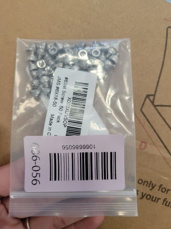Photo 1 of #6-32 x 1/8" Hex Allen Head Socket Set Screws Grub Screw Bolts, 304 Stainless Steel Internal Hex Drive Cup-Point Screws with Hex Wrenches, 50 PCS