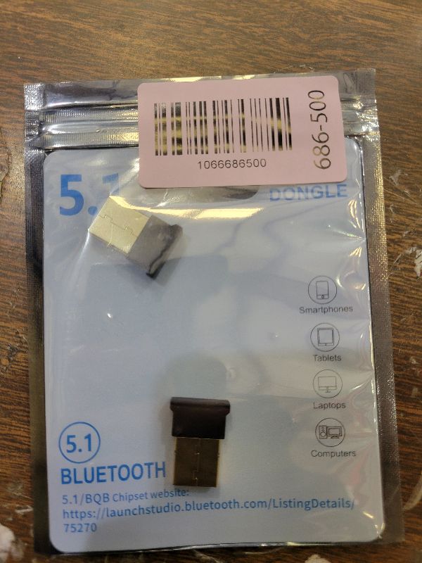 Photo 1 of 2 Pack Bluetooth Adapter for PC, Wansurs USB Bluetooth Adapter 5.1 EDR, BT Dongle Wireless Receiver for Speaker, Mouse, Keyboard, Headphones Compatible with Win10/11