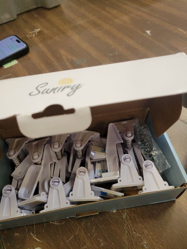 Photo 1 of [12-Pack] Invisible Baby Proofing Cabinet Locks - No Drill Child Safety Drawer Latches - Adhesive Childproof Latch for Cabinets, Kitchen & Furniture - Secure Toddler & Infant Safety No Tools Required