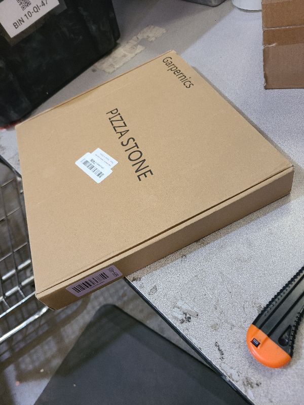 Photo 1 of 10 Inch Small Pizza Stone with Parchment Paper(50 pcs) for Camp Oven 10”x11”x0.5”, Garpernics Rectangular Cordierite Baking & Grilling Stone for Grills and Air Fryers Fit for Coleman Camp Oven