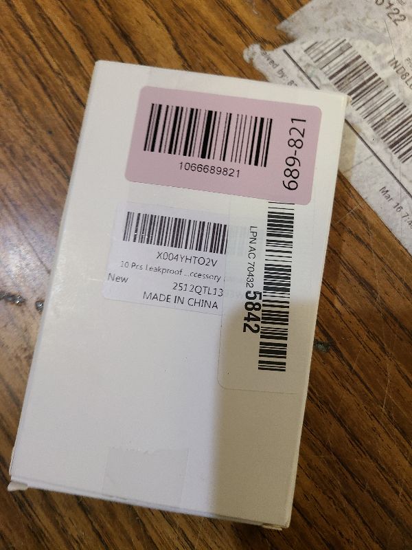 Photo 1 of 10 Pcs Leakproof Cosmetic Dispenser Pump Lock Clip,Clamp for Lotion Shampoo Cleansing Oil Bottles,Medium Size PP Plastic Leak Locks,Travel & Camping Friendly Accessory (White)