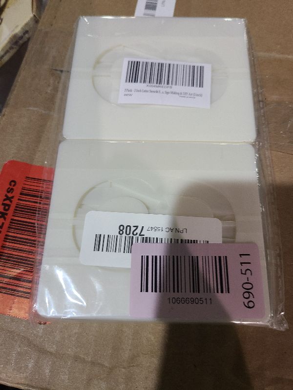 Photo 1 of 2 Pack - 3 Inch Letter Stencils Set, 72 Reusable Stencils for Painting On Wood, Metal, Walls, Fabric, Rocks with Interlocking, Perfect for Banners, Sign Making & DIY Art (3 inch)