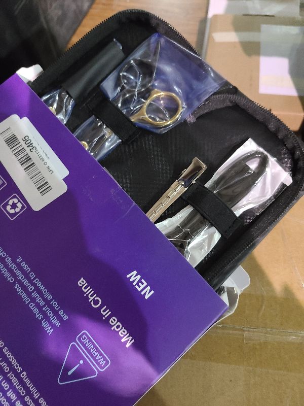 Photo 1 of 13 PCS Hair Cutting Scissors Shears Kits?Professional Haircut Scissors Kit with Cutting Scissors?6.5 Inches Hair Cutting Scissors Kit for Men/Women/Kids/Salon & Home