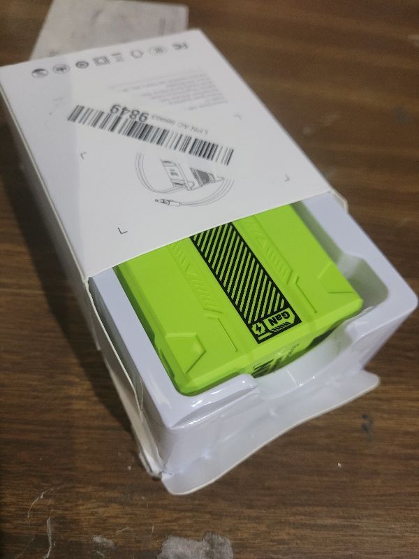 Photo 1 of 2 in 1 GaN Charger 120w, New Scalable Retractable 120w Fast Charger Module, All in 1 Foldable Charging Adapter Wall Plug for Phone, Tablet, Laptops (Green)