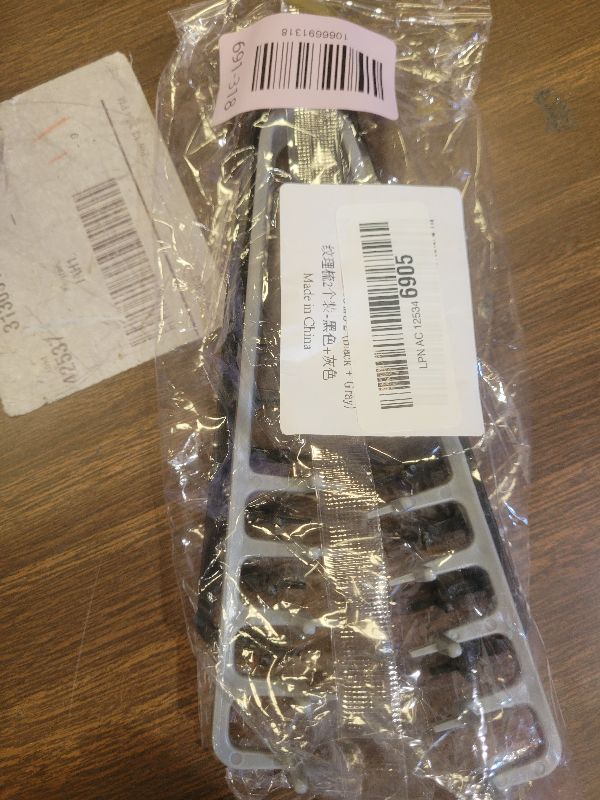 Photo 1 of 2 Packs Texture Comb - Wide & Fine-Tooth Volumizing Hair Styling Tool, Anti-Frizz Fluffy Hairbrush for Men & Women, Suitable for All Hair Types (Black + Gray)