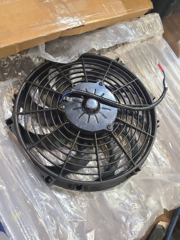 Photo 1 of 16 inch Electric Radiator Fan, 3000 CFM 10 Blades Electric Fan Automotive Black with Thermostat Wiring Switch Relay Kit