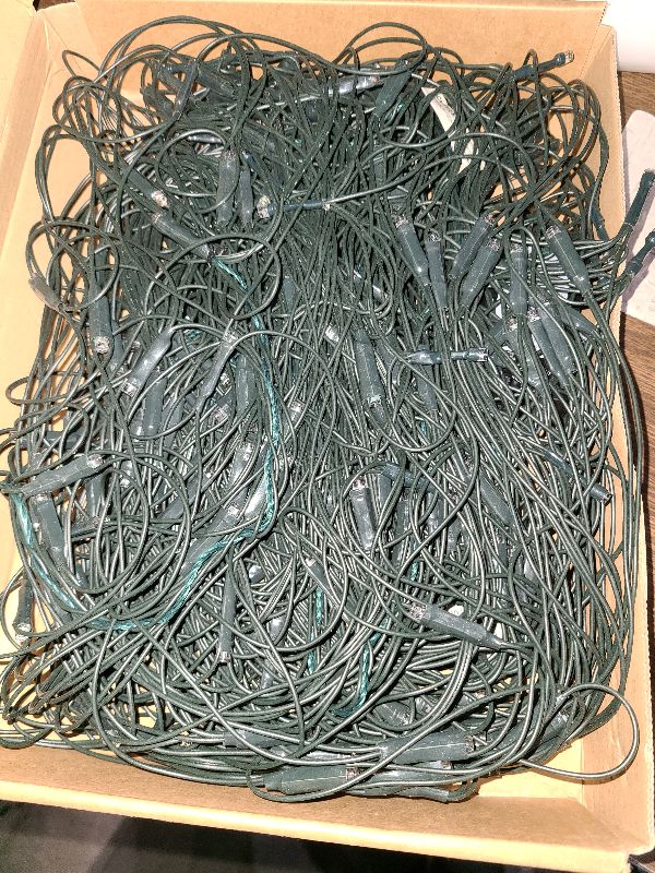 Photo 1 of 12ft x 5ft 360 LED Christmas Net Lights, 8 Modes Waterproof With Timer Low Voltage Connectable Mesh Lights for Trees, Bushes, Shurb, Garden, Outdoor Decoration(1 Pack, Green Wire, Multi-colored)