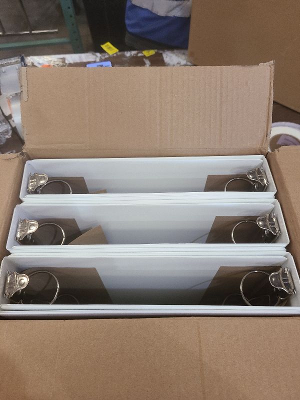 Photo 1 of 1.5-Inch 3-Ring Binder with Pockets, 1-1/2’’ Premium View Binders with Three Ring Binders Holds up to 325 Sheets US Letter Size, Bulk Pack of 6, Perfect for Home, Office, and School (1.5-inch) White