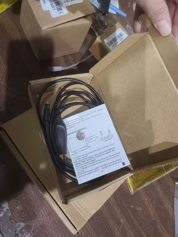 Photo 1 of 192KHz HDMI ARC to Optical Audio Converter for TV to Soundbar, Plug & Play 3.4ft/1.05m ARC to Optical Cable Audio Extractor Adapter Splitter for Sound System Speaker Home Theater Support Dolby/DTS 5.1