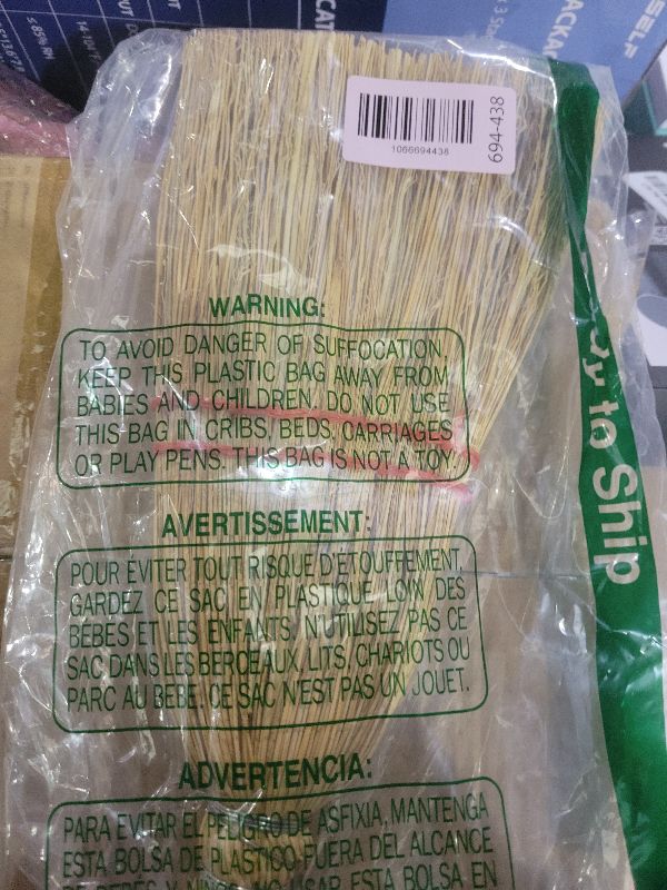 Photo 1 of 12 Inch Corn Handmade Broom Mini Whisk Made of Natural Corn Broom Straw with a Solid Metal Hang Design for Outdoor Car Porch Debris Dust Dirt Driveways Sidewalks Halloween