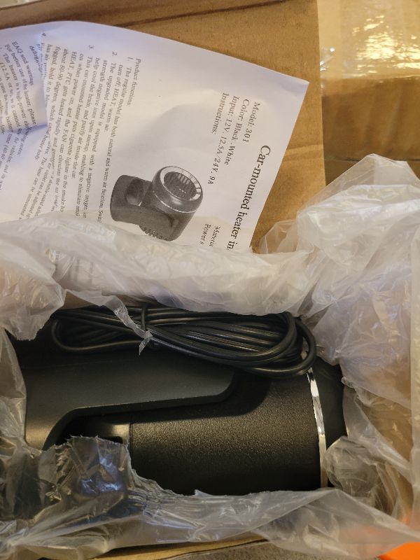 Photo 1 of 12v Car Heater, Portable Car Heater, Fast Heating Defogging & Defrosting, 360° Rotary Heating & Natural Wind Car Defroster, Plugs Into Cigarette Lighter (B, Universal)