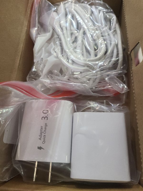 Photo 1 of 2-Pack 40W Fast Charger,2 Pack USB-C and 2 Pack Type C-C Fast Charging Cable,4-Port PD Power Adapter for iPhone 17/Pro/Pro Max/17 Air/ 16 Series/15 Series,iPad,AirPods,Watch,Samsung and More