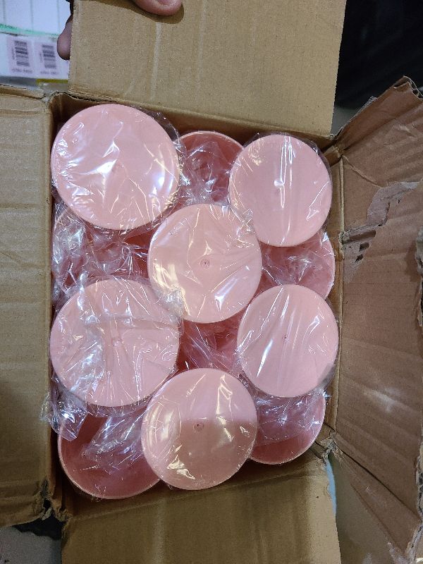 Photo 1 of 12 Pack Plastic Wine Glasses 10 Oz Large Reusable Drinking Cups Vintage Champagne Glasses with Stem,Acrylic Shatterproof Drinking Glasses Goblets for Wedding Parties Christmas Glassware?LightPink