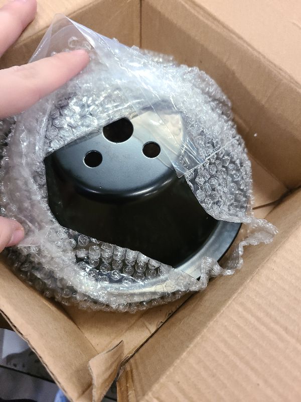 Photo 1 of 1 PC SHLPDFM Pulley Black Steel SWP 5/8" Single-Groove Short Water Pump Pulley Compatible with Small Block Chevy SBC 262 265 267 283 302 305 307 327 350 400