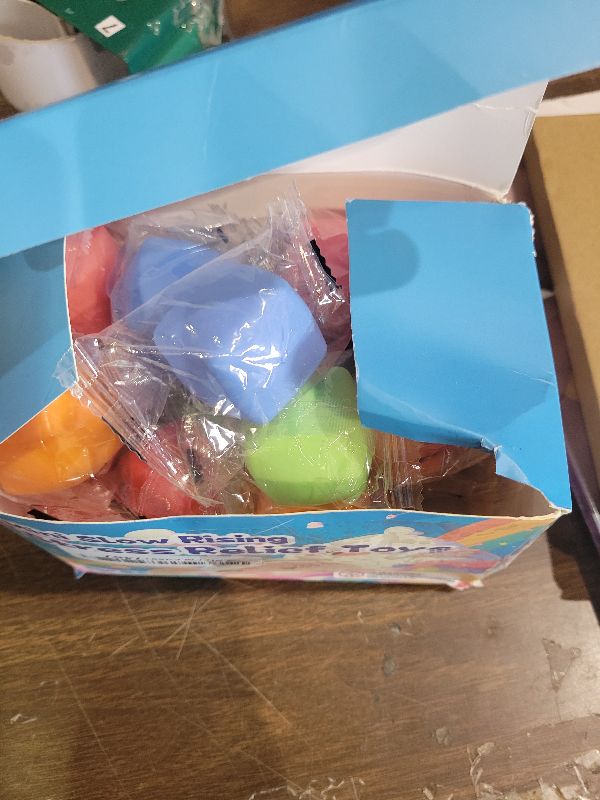 Photo 1 of 24 Pack Slow Rising Stress Cube , Dough Stress Balls Soft Fidget Squishy Toys for Anxiety Relief, Pull Stretch Classroom Prize Party Favors Toys for Kids