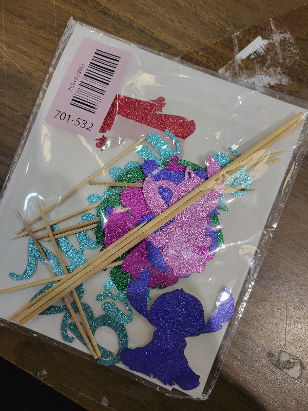 Photo 1 of 10pcs Glitter Cartoon Birthday Decorations Cake Toppers, Cute Cartoon Birthday Party Cake Decorations For Boys Girls Birthday Party Baby Shower Party