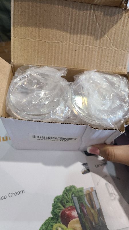 Photo 1 of 2 Pack Acrylic Qtip Holder Dispenser for Cotton Swabs, Balls, Pads, Floss Picks- Small Clear Plastic Canister Apothecary Jar Set, Bathroom Essentials Accessories Decor, Vanity Makeup Storage Organizer