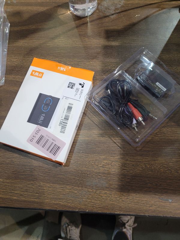 Photo 1 of 1Mii Bluetooth 5.3 Transmitter Receiver for TV to Wireless Headphones, Dual Link aptX Adaptive/Low Latency/HD Audio, Aux Bluetooth Audio Receiver Adapter for Home Stereo, Airplane, Boat, Gym