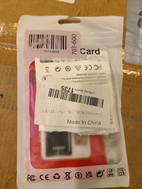 Photo 1 of 2 Pack TF Card 128GB with Adapter, High Speed Memory Card, UHS-I C10 A1 Memory TF Card for Tablet/Mobile Phone/Camera/Car Audio/Game Console (TF162 Red Gold 128GB)