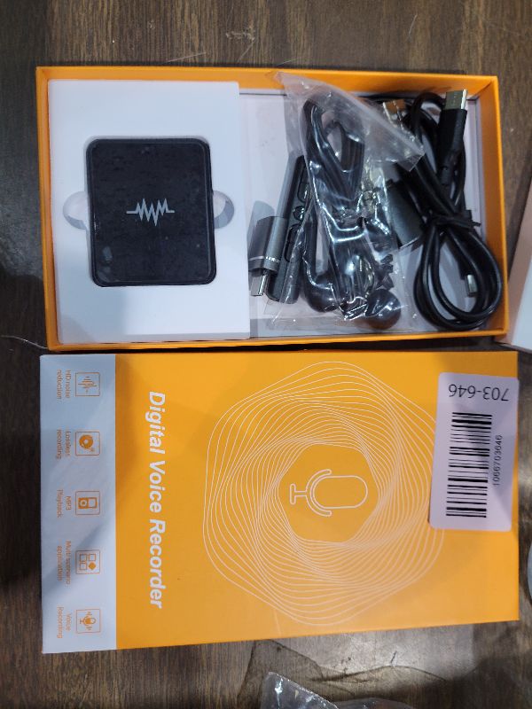 Photo 1 of 128G (9800 Hour) Voice Activated Recorder, Double-Sided Magnetic Voice Recorder with Playback, Audio Recorder with AI-Intelligent Noise Reduction, 70H Continuous for Lectures, Meetings