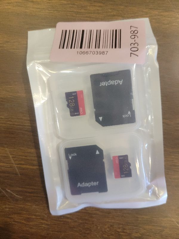Photo 1 of 2 Pack Micro Memory Card 128GB Class 10 with Adapter High Speed Memory Card for Tablet,Drone
