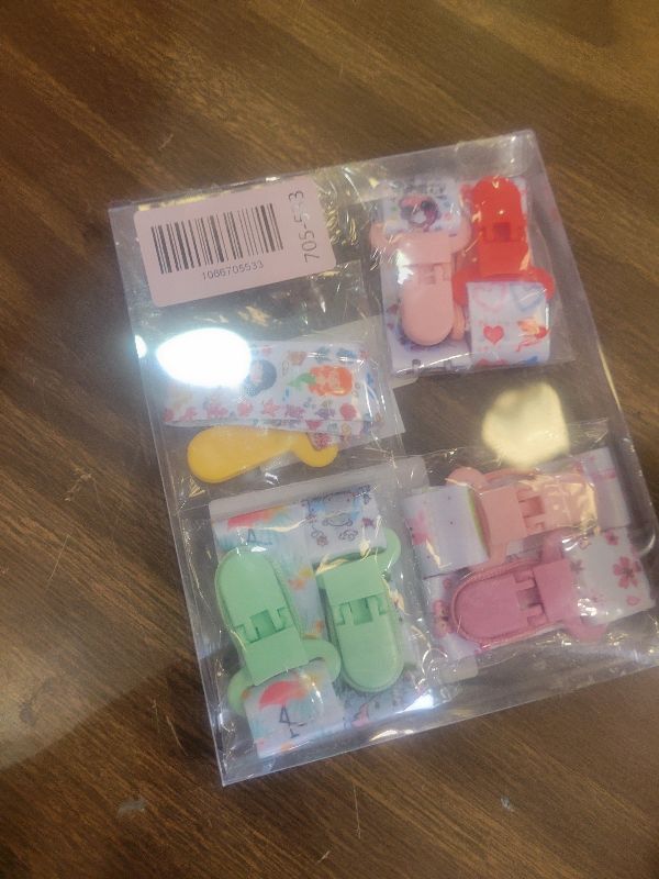 Photo 1 of 12 Pack Pacifier Clips with Adjustable Strap (32-46.5cm)/Short Strap(25.5cm) - Premium Polyester Baby Pacifier Holder Set, Multi-Design Clips for Boys Girls (Multicolor G 25/26cm)