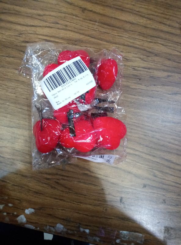 Photo 1 of 10pcs Cute Hair Clips Red Heart Hair Clips for Women Mini Hair Accessories Clips Bopper Hairpins