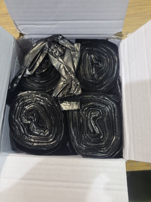 Photo 1 of 100 Count 55-60 Gallon Trash Bags, Sturdy & Tear-Resistant Commercial Can Liners 55 Gallon, Large Garbage Bags, Large Black Trash Bags for Commercial, Lawn and Leaf Bags