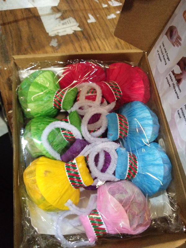 Photo 1 of 12Pack Hand throw Streamer Poppers 6 Color Mix No Mess Confetti Poppers?Party Poppers No Mess Streamers Easy to Clean Ideal for Celebrations Birthday and Festival