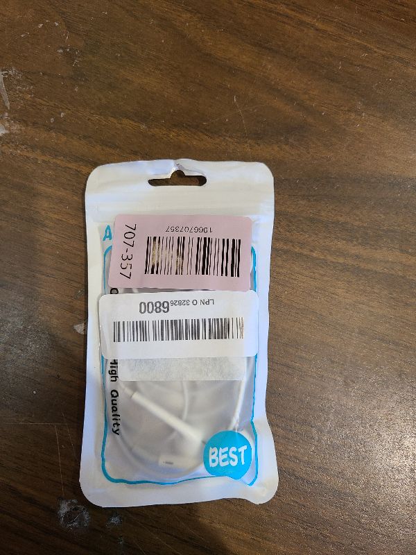 Photo 1 of 2 Pack iPhone Headphones with Cable, [APPLE MFi Certified] In-Ear Headphones Lightning Earphones Compatible with iPhone 14/13/12/11/8/7/X/Pro/Pro Max