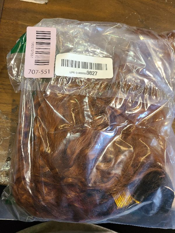Photo 1 of 1B30 Ombre Kinky Curly Bundle Brown Human Hair Bundle Curly Wave 100% Unprocessed Virgin Hair Brazilian Double Weft Extensions Dark Brown Color 30 Inch For Women