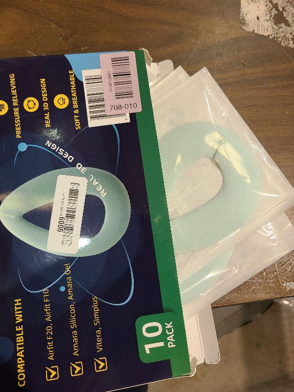 Photo 1 of 10-Pack CPAP Mask Liners 3D Mask Cushion Cover for Reduce Air Leakage and Facial Redness Compatible with ResMed F20/F10 F&P Simplus & Vitera Philips Amara Series Medium (Cushions NOT Included)