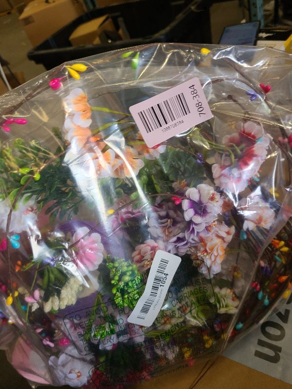 Photo 1 of 25 Sets DIY Flower Crowns Making Kit, Make Your Own Flower Crown Wreath Handmade Fairy Floral Hair Accessories Garland Kit for Bridal Wedding Birthday Party Decor