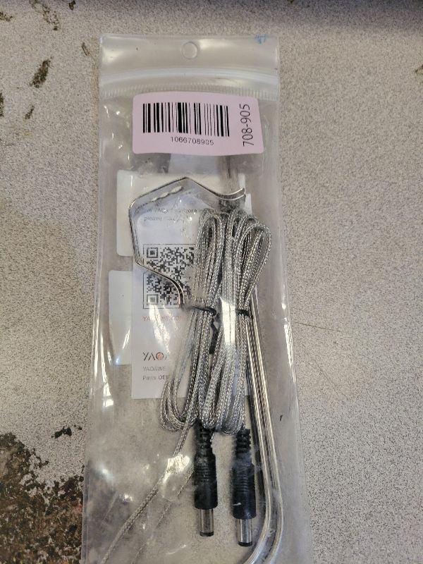 Photo 1 of 2-Pack Temperature Meat Probe Replacement for Rec tec Wood Pellet Grill, Recteq Grill Accessories, with Thermometer Probe Holder Clip