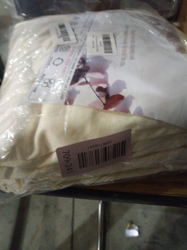 Photo 1 of 10x10ft Wrinkle Free Ivory Backdrop Curtain for Parties Soft Fabric Drapes Wedding Ivory Curtain Backdrop for Birthday Party Decorations Background for Photography 5x10ft,2 Panels