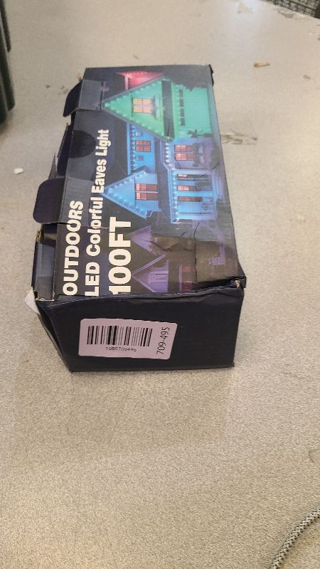 Photo 1 of 100FT Permanent Outdoor RGB Lights - Waterproof Smart LED Eaves Lights with App/Remote Control, Music Sync & DIY Scenes, Perfect for Christmas, Halloween, Parties & Daily Decor, Ideal for House Roof