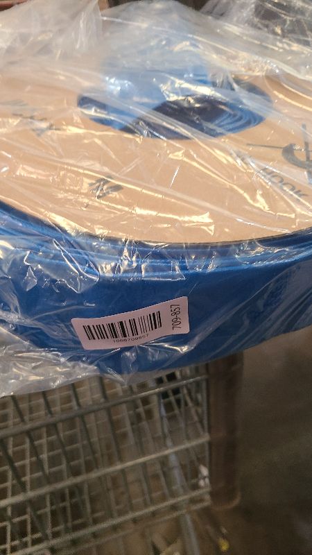 Photo 1 of 2 IN x 110FT Pool Backwash Hose Heavy Duty Drain Discharge Double PVC Layflat Hose with 2 Clamps, Weatherproof Burst Resistant for Water Transfer, Sump Pump, Pool Filter, Pool Drain (33.6M, Blue)