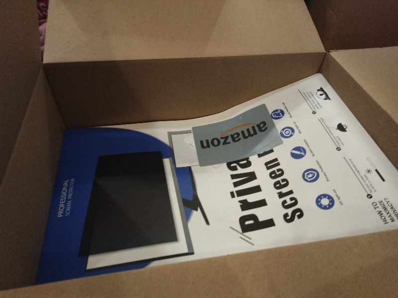 Photo 1 of [2-Pack] 24 Inch Privacy Screen for Computer Monitor 16:9 Aspect Ratio, Eye Protection Anti Blue Light Glare Shield, 24inch Removable Black Blackout Anti Spy Desktop Security Private Filter