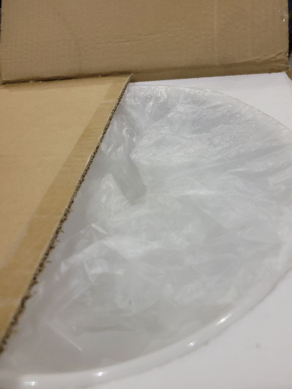 Photo 1 of 13 Inch Round Bathroom Bowl Sink Above Counter, QISHKA Small White Ceramic Vanity Vessel Sink - 13" x 13" Countertop Circle Art Basin for Space-Saving