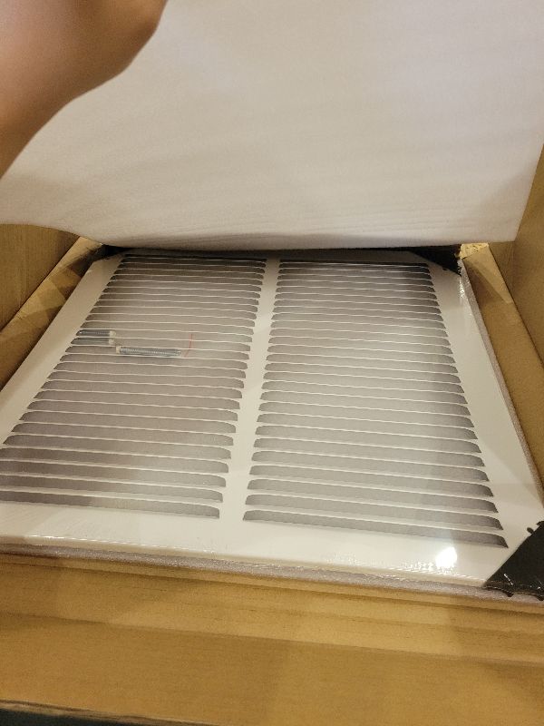 Photo 1 of 14 x 14 Inch Duct Opening Return Air Vent Cover for Wall or Ceiling, Return Air Grille HVAC AC Wall Air Return Vent Cover HVAC Cold Air Grill Without Filter Housing,Outer Dimension:15.75"WX15.75"
