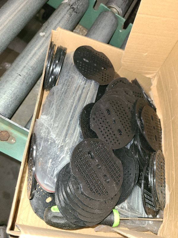Photo 1 of 100Sets Garden Stakes Staples and Fixing Gaskets 6 Inch U Shaped Heavy Duty Lawn Staples 11 Gauge Galvanized Landscape Pins with 1 Pick Hook for Weed Barrier Fabric Ground Covers Holding Fence