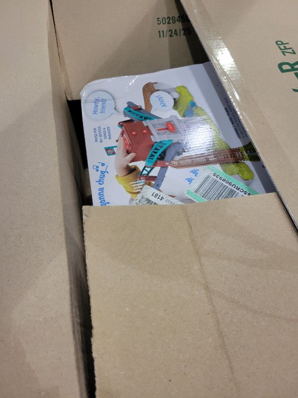 Photo 1 of ?Thomas & Friends Toy Train Set Talking Bulstrode & Which-Way Bridge Track Playset with Sounds & Percy Engine for Kids Ages 3+ Years