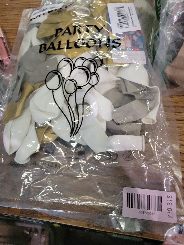 Photo 1 of 100Pcs White and Gold Balloons 12 Inch White Sand Gold Metallic Latex Balloons Beige Gold Party Balloons for Boho Wedding Birthday Baby Bridal Shower Engagement Anniversary Party Decorations